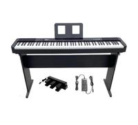 MAGICON X88S 88 Keys Heavy Hammer Full Size Digital Piano with Stand, Triple Pedals, Music Stand and Adapter, Ideal for Beginners and Music Lovers Speakers