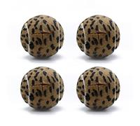 Magicorange 4 PCS Precut Walker Tennis Balls for Furniture Legs and Floor Protection, Heavy Duty Long Lasting Felt Pad Glide Coverings (Leopard)