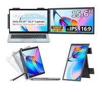 MAGICRAVEN Laptop Screen Extender, 15.6" FHD 1080P IPS Portable Monitor for Laptop 14-16.5" with USB-C/HDMI Port, Plug and Play Attachment Screen Extender for Windows/Mac/Android/Switch/PS5/Xbox