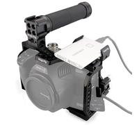 MAGICRIG Camera Full Cage for BMPCC 6K Pro/6K G2,with ARRI Locating Top Handle(with 3 Cold Shoe),T5/T7/T9 SSD Mount Bracket,Cable Clamp,Compatible with Blackmagic Design Pocket Cinema Camera 6K Pro/G2