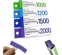 Magicrose Hobby model tools Self Adhesive Sandpaper, Waterproof Washable Reusable Sandpaper 400/600/800 Grit for Hobbies DIY model sanding (#1000/1200/1500/2000)