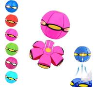 Magics Ball,Magics Bouncing Ball, Children'S Bouncing Balls With Led Light, Safe & Durable Bouncy Balls For Kids & Pet, Indoor Outdoor Play, Funs Parent-Children Interactions Game（1pcs） (Pink)