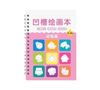 Magics Copybook Grooved Drawing Book Easy to Use Multiple Types Basic Painting Templates for Kids Children 3-8 Ages Children's Grooved Drawing Book Magics Copybook Repeatable Painting Templates