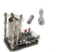 Magics Eye 6E2 EM87 Tube Preamp Audio Level Indicator VU Meter, Voice-Controlled USB Music Display, Music Spectrum