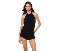 MagicSuit Women's Swimwear Solids Piper Underwire Halter One Piece Swimsuit, Black, 8