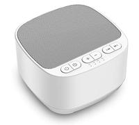 Magicteam Sleep Sound White Noise Machine with 40 Natural Soothing Sounds and Memory Function 32 Levels of Volume Sleep Timer Sound Therapy for Baby Kids Adults (White)