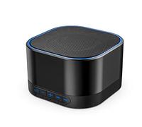 Magicteam Sound Machine White Noise Machine with 20 Non Looping Soothing Sounds Memory Function 32 Levels of Volume Powered by AC or USB and Sleep Timer Therapy for Baby Kids Adults (Black Little)