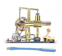 MagicTech Hot Air Stirling Engine Motor Electricity Power USB Cylinder Metal Physics Education Model JY27