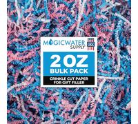MagicWater Crinkle Cut Paper for Gift Baskets - 2 Oz - Baby Blend - Perfect for Shredded Paper Filler, Basket Filler, Gift Boxes, Bridesmaid Gifts, Christmas Stuffers & More - Ideal for All Occasions