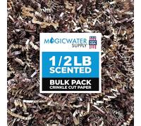 MagicWater Scented Crinkle Cut Paper - 1/2 LB - Cinnamon Buns - Perfect for Shredded Paper Filler, Basket Filler, Gift Boxes, Bridesmaid Gifts, Christmas Stuffers & More - For All Occasions
