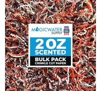 MagicWater Scented Crinkle Cut Paper - 2 oz - Pumpkin Spice - Perfect for Shredded Paper Filler, Basket Filler, Gift Boxes, Bridesmaid Gifts, Christmas Stuffers & More - For All Occasions