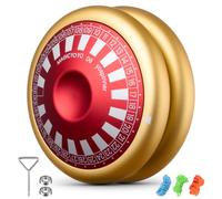 MAGICYOYO 2A Metal Yoyo D6 YOSPINNER, 6-in-1 Pro Yoyo with Versatile Play Modes, Responsive Yo-Yo For Finger Spin, Durable Yo Yo Ball for Friends and Family, Stress Relief & Entertainment