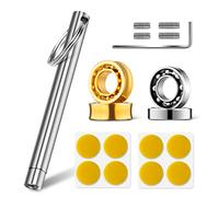 MAGICYOYO Bearing Kit, for Yoyo N11/V3 to Replace 2 Mode, Included 4 Bearing (2 Responsive & Unresponsive), 4 Axle (2 Short 10mm, 2 Long 12mm), 8 Responsive Pad, Bearing Remover, Axle Tool