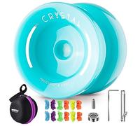 MAGICYOYO Responsive Yoyo Age 8+ for Kids Beginner and Pro, Dual Purpose K2 with Replacement Unresponsive Yo-Yo Bearing, 12 Yoyo Strings, Yo-Yo Bag, Removing Tool, Axle (Sky Blue)