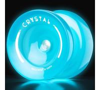 MAGICYOYO Responsive Yoyo Age 8+ for Kids, Professional Unrsponsive Yo Yo Stunt Yo-yo for Advanced, Blue YoYo K2 Glow in The Dark, Plastic Yo-yo with Finger Spin Tricks + YoYo Bearing kit