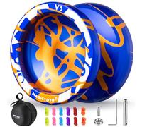 MAGICYOYO V3 Metal Yoyo - 2 in 1 Responsive & Unresponsive Yo Yo, Professional Alloy Yoyo for Kids & Adults, Dual Purpose Pro YoYo for Beginners, Yo-yo Tricks, Includes 12 Strings & Case