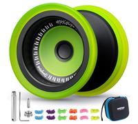 MAGICYOYO Yoyo V13 Professional Finger Spin Yo Yo, Responsive YoYo for Kids & Pro Unresponsive Yo Yo for Advanced Player, Metal + PC Hybrid Design Tricks Yo-yo, Includes Accessories