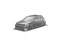 MagiDeal 1/10 RC Car Body Shell 8.27inch Wheelbase Hard Shell Parts, Clear Shell Finished Body Shell for 1/10 Scale on road Car DIY Modification Parts