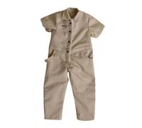MagiDeal 1/12 Scale Figure Short Sleeved Jumpsuit Figure Clothes Cosplay Casual Dressing Accessory Costume for Figures Body, Khaki