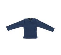 MagiDeal 1/12 Scale Mini Long Sleeve Shirt Uniform Handmade Outfit Costume for 6 inch Male Female Collectable Action Figures Clothes, Dark Blue