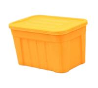 MagiDeal 1:12 Storage Bin Mini Organizer Diorama Scenery Scenes Ornament with Lid for Fairy Garden Railway Station Building Decoration, Orange