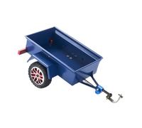 MagiDeal 1/24 1/30 Scale RC Crawler Trailer with Hitch, Remote Control Vehicle Part, RC Car Accessory for SCX30, Blue