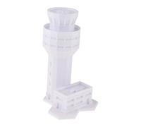 MagiDeal 1:400 Unpainted Airport Control Model,Diorama Accessories Collection 1 400 Scale Airport Building Model for Kids Adults