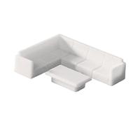MagiDeal 1/50 Dollhouse Miniature Sofa Set Realistic Scene Accessory Tiny Mini for Architecture Micro Landscape Railway Scenery Decor, Style A