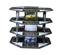 MagiDeal 1/64 Diecast Wheels Display Case with Parking Space Showcase Garage Diorama Desktop Decor for Doll Model Collectors Alloy Car, Style A