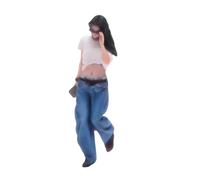 MagiDeal 1/64 Diorama Figure Street Scene People Model Realistic Miniature Layout for Trains Micro Landscape Model Building Kits