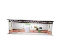 MagiDeal 1/64 Scale Model Car Display Case Garage Diorama with Light Decorative DIY Assembly Parking Lot Scene Toy Car Storage Box, Style F