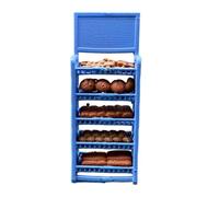 MagiDeal 1/64 Scale Supermarket Diorama Accessories Display Prop DIY Tiny Decorative Layout Miniature Supermarket Scene Props Ornament, Blue Bread Shelf