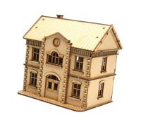 MagiDeal 1/72 European Building Model Kit Accessory Decor Easy Assembly Collection Versatile Architecture Model Miniature Wooden House
