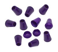 MagiDeal 10 Pieces Bell End Stoppers Pull Rope Ends Toggle Clips Supplies Replacement Cord Rope End Locks for DIY Crafting Drawstring, Purple