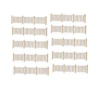MagiDeal 10 Pieces Miniature Fences Decoration 1/50 Wood Crafts Model Railway Accessories for Architectural Models Model Trains Garden, Style D
