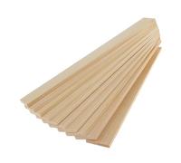 MagiDeal 10 Pieces Wood Strips Boards Decoration DIY Decorative Home Projects Smooth Unfinished Wooden Planks Wood Slats, 4x40cm