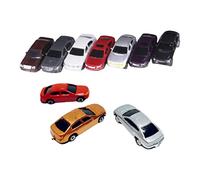 MagiDeal 10PCS 1:100 Painted Mini Model Cars Miniature Model Vehicle Party Bag Fillers for Kids for Building Train Layout Parking Street Scenery Railway Modeling Toys