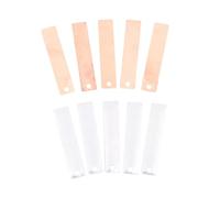 MagiDeal 10Pcs Copper Zinc Sheets Power Generation Kit Practice Electrode Strips Electricity Principles for Fruit Battery Experiments