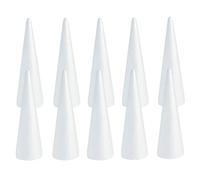 MagiDeal 10Pcs Foam Cones for Crafting Tree Shapes Polystyrene Models for Events And Celebrations, Multi, 7cmx2.3cm