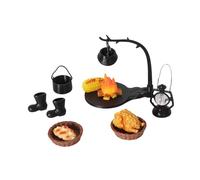 MagiDeal 11Pcs Miniature Dollhouse Accessories Hanging Camping Accessories Photography Props Pretend Toys Miniature Scene Layout