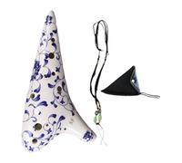 MagiDeal 12 Hole Alto C Ocarina with Song Book Accessories Easy to Learn Utility Musical Instrument Ceramic Ocarina for Kids Beginners, B