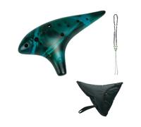 MagiDeal 12 Hole Ocarinas Ocarina Instrument with Storage Bag Lanyard Musical Instrument Pure Tone for Musician Beginners Music Lovers, Blue