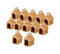 MagiDeal 12 Pieces Gift Boxes with Handle for Presents Gift Wrapping Paper Container Candy Treat Boxes for Shower Valentine's Day