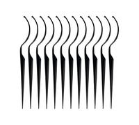 MagiDeal 12Pcs Eyelashes Display Sticks Eyelashes Applicators Tools Portable Comfortable Eyelash Holders Lash Applicators, Black