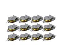MagiDeal 12Pcs Wall Ceiling Mount Single Pulleys Fixed Pullies for Material Handling and DIY Kits Moving Hardware Small Pulley Block, 7.4cmx5.7cmx2cm