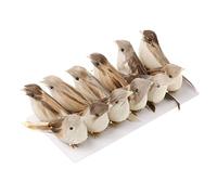 MagiDeal 12Pieces Artificial Feather Bird Xmas Christmas Tree Decor Perched Woodland Birds DIY Ornament