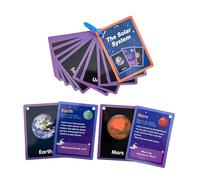 MagiDeal 15 Pieces Solar System Flash Cards Kids Learning Toys Cognitive Vocabulary Flash Cards for Activity Prop Classroom Activities