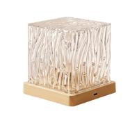 MagiDeal 16-Color Crystal Projection Lamp, Rechargeable Square Northern Lights 16-Color with Remote Control