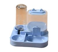 MagiDeal 2 in 1 Automatic Pet Feeder Water Dispenser Drinking Feeding Station Convenient Cats Feeder Detachable for Small Dogs Bunny, Blue