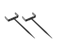 MagiDeal 2 Pack Adjustable Gutter Downspout Brackets, Stable and Effective, for Industrial RV Drainage System, Pipe Holder, Black